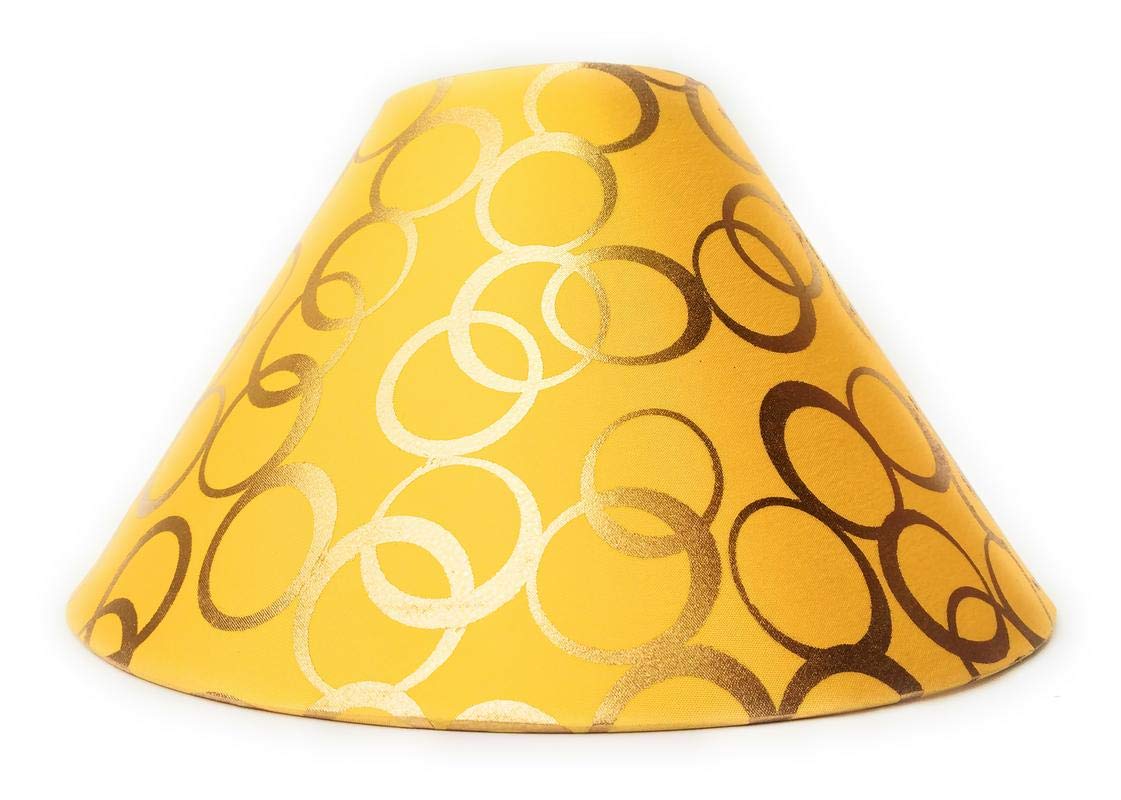Sunshine CreationTable Lamp Shade, Golden, Conical