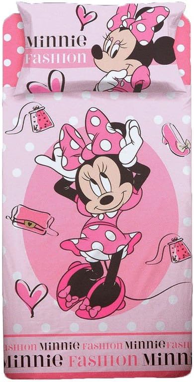 Complete Bed Sheet Set Disney Minnie Mouse Single A 1 Bed Plan + Sheet + 1 Pillowcase