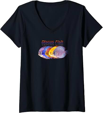 Discus Fish V-neck T-Shirt