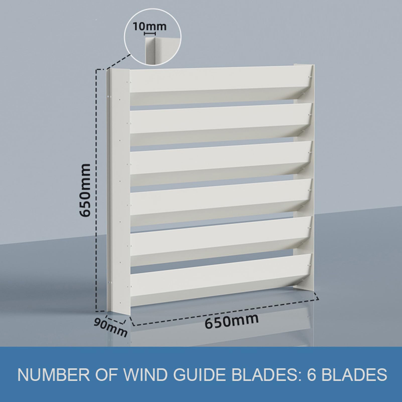 Copertura dell'unità AC con acciaio zincato condizionatore d'aria r Wind Guide Shield DirectFlow Guard per Cressor Conser& WeatherResint.