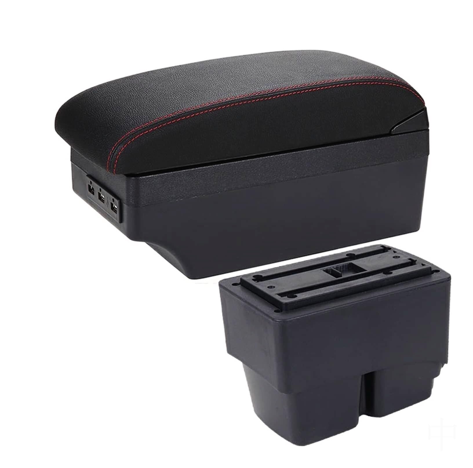 GTDTKGANAK Storage Box For For Fiesta MK7 2009-2017 Center Console Armrest Storage For Box(A1 7usb)