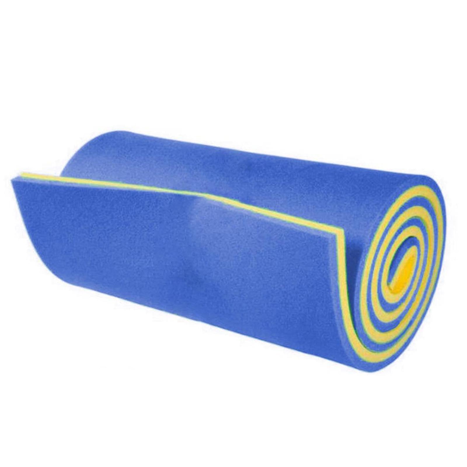 Colchoneta Flotante con Hamaca de Piscina para Adultos , Azul y amarillo