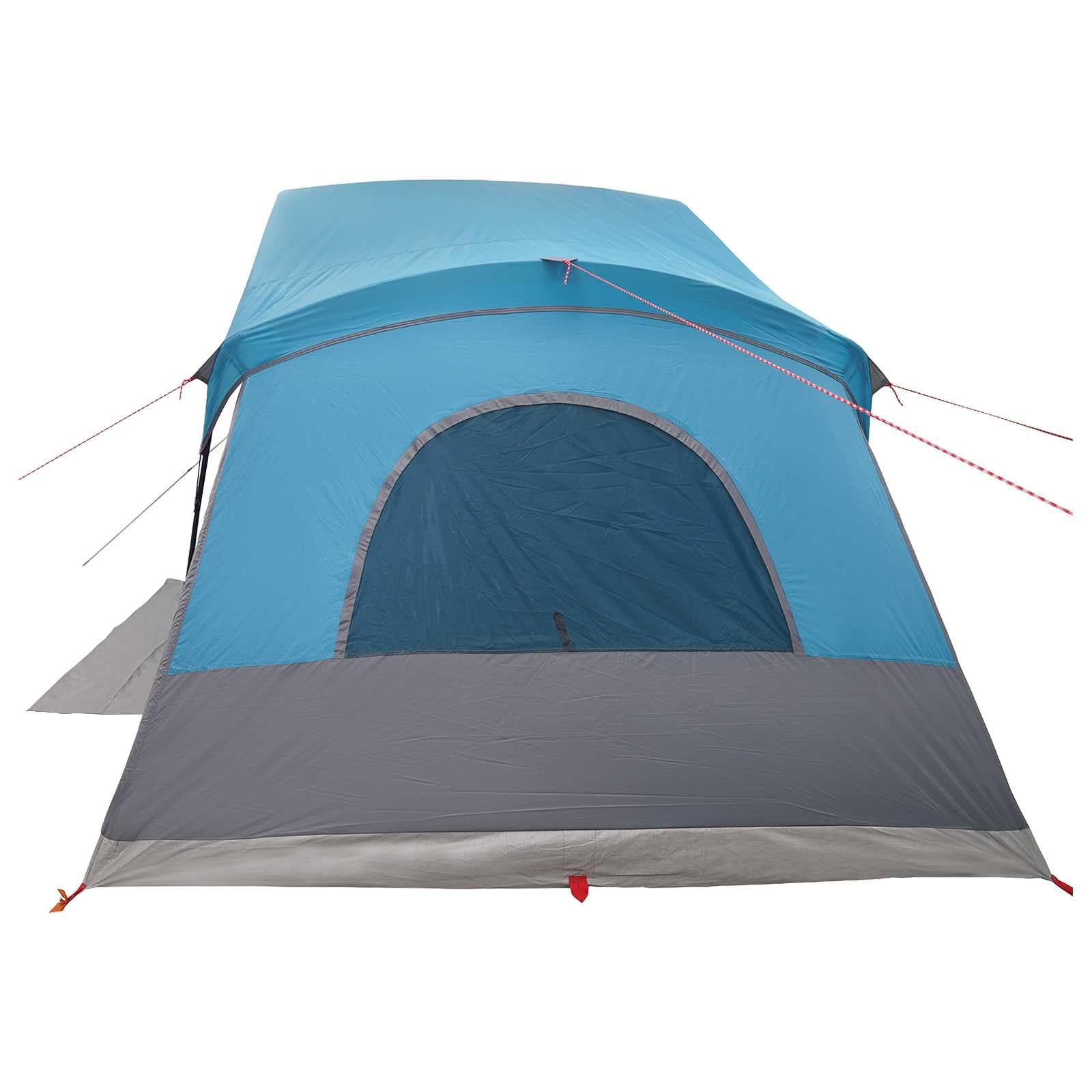Namiot domkowy niebieski 480 x 273 x 205 cm z poliestru i stali, z stelażem, na kemping, plażę, w podróży, odporny na warunki atmosferyczne