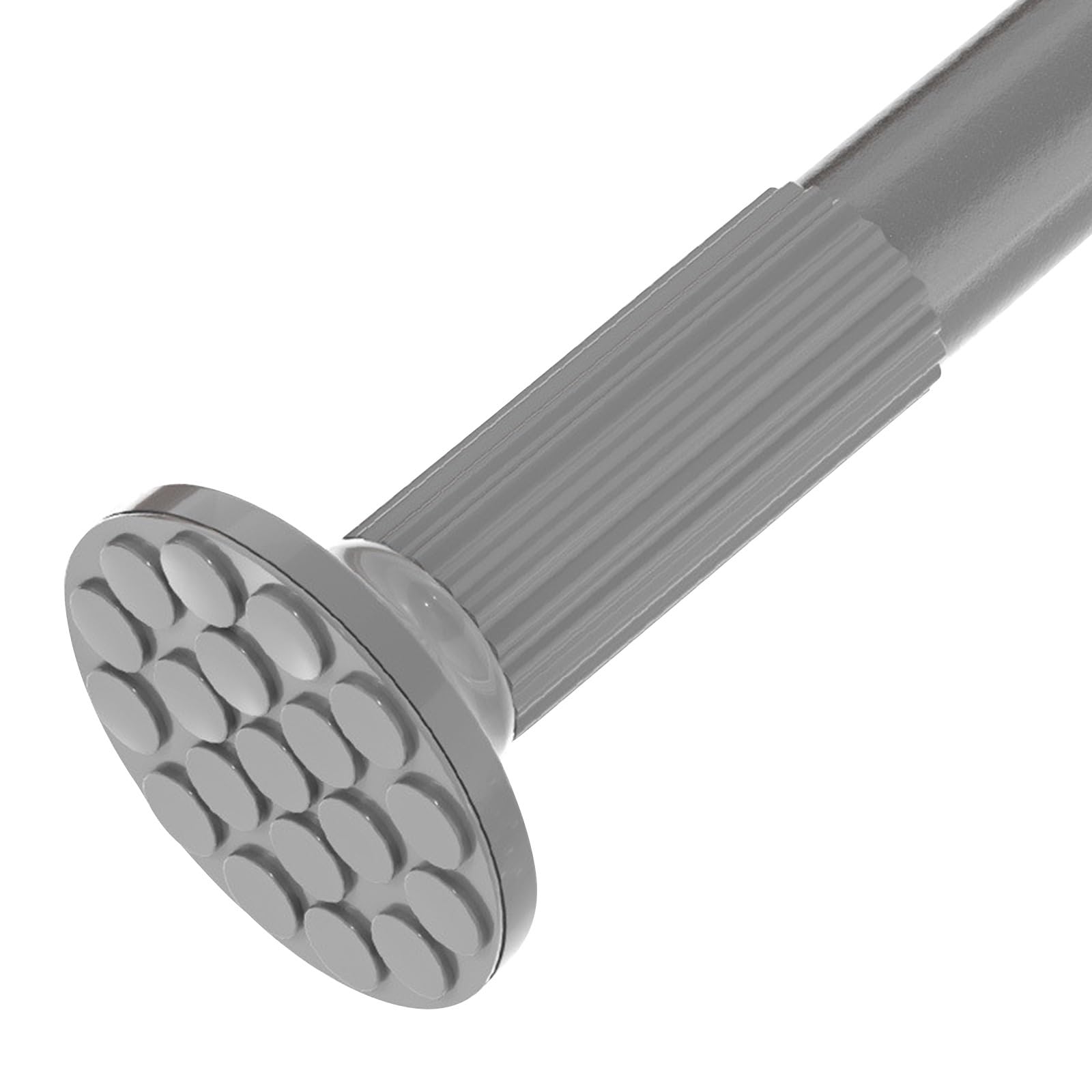 Varilla ajustable de acero inoxidable sin taladro, barra de ducha para bañeras, multifunción, color gris (278 327 cm)