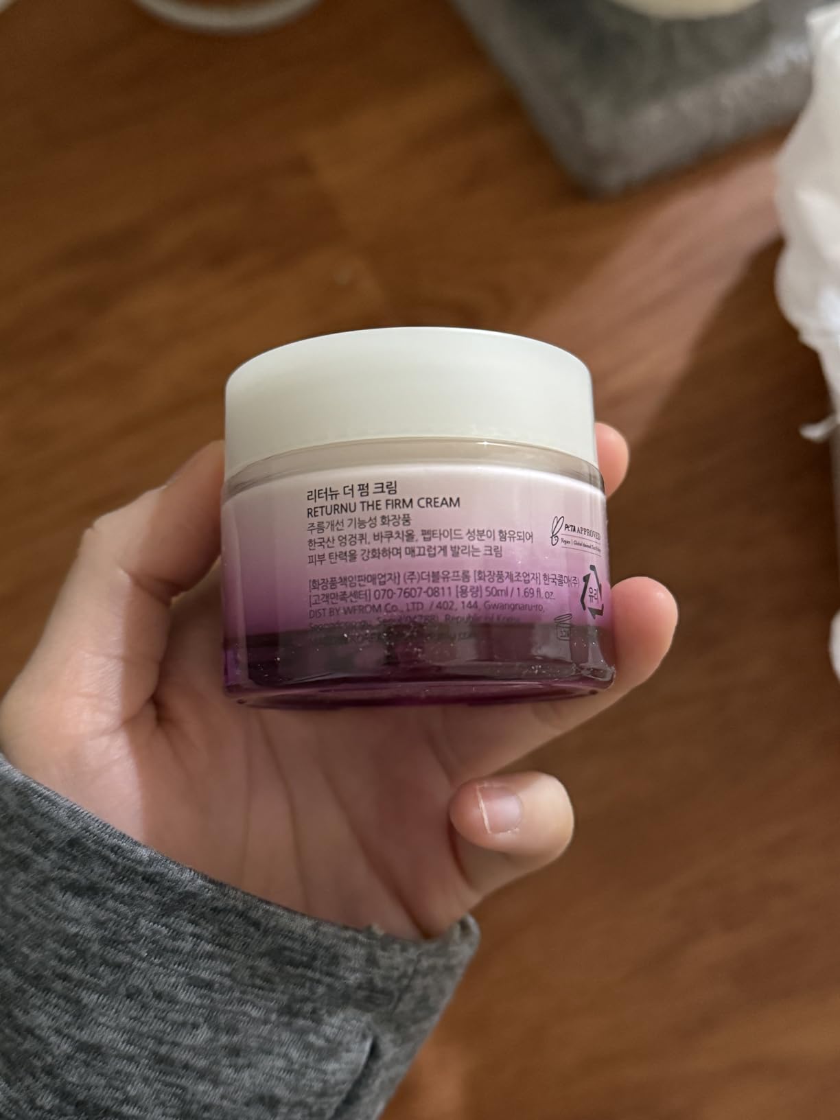 RETURNU The Firm Cream, Firming Anti-Aging Moisturizer with Peptides & Bakuchiol, Helps Improve Elasticity & Smooth Wrinkles, Clinically Tested K-Beauty