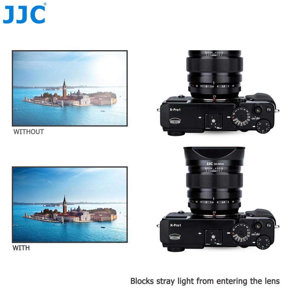 Jjcblack Lens Hood And Hood Cap Kit For Fujifilm Fujinon
