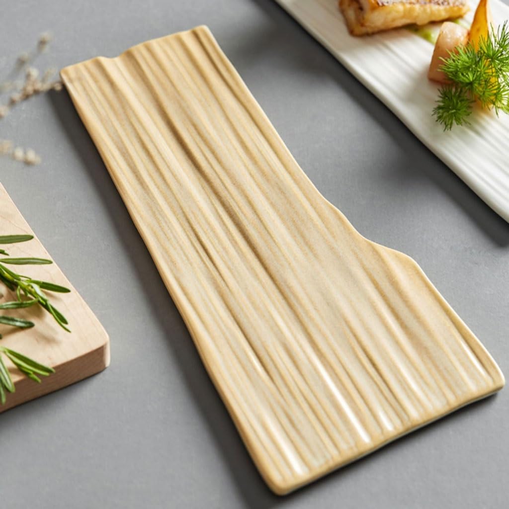 Forniture Per Feste Piatto freddo Piatto rettangolare Piatto da bistecca occidentale creativo in ceramica Piatto da sushi giapponese for ristorante commerciale Piatti Della Festa (Color : C)