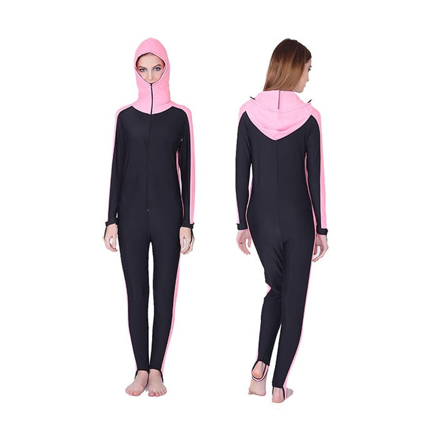 Amazon.co.jp: 女性用フード付きフロントジップウェットスーツ