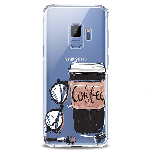 Miniatura 8 de Funda compatible con Samsung S25 S24 S23 FE S22 Plus S21 Ultra S20+ S10e Note 20 S9 Clear Beauty Coffee Pink Cute Phone Girls Slim Fit Lady Gentle