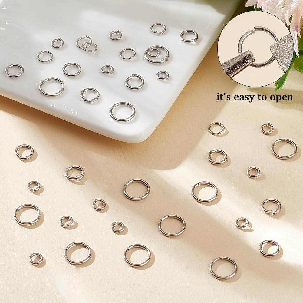 Anneaux De Saut Ouverts En Acier Inoxydable, Connecteurs D'anneaux