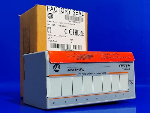 1794-OA8I 8 Puntos 120VAC Salida, Módulo de Salida, CA, Estilo abierto, Flex IO, Discreto, Montaje DIN IP20 1794OA8I 1794-1794 PLC Master