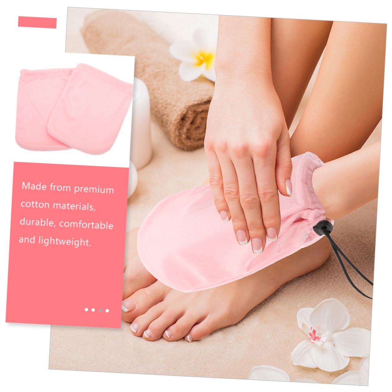 Outanaya Paraffin Manicure Mitts Hand Gloves Paraffin Wax Cloth Mitts for Dry Hands