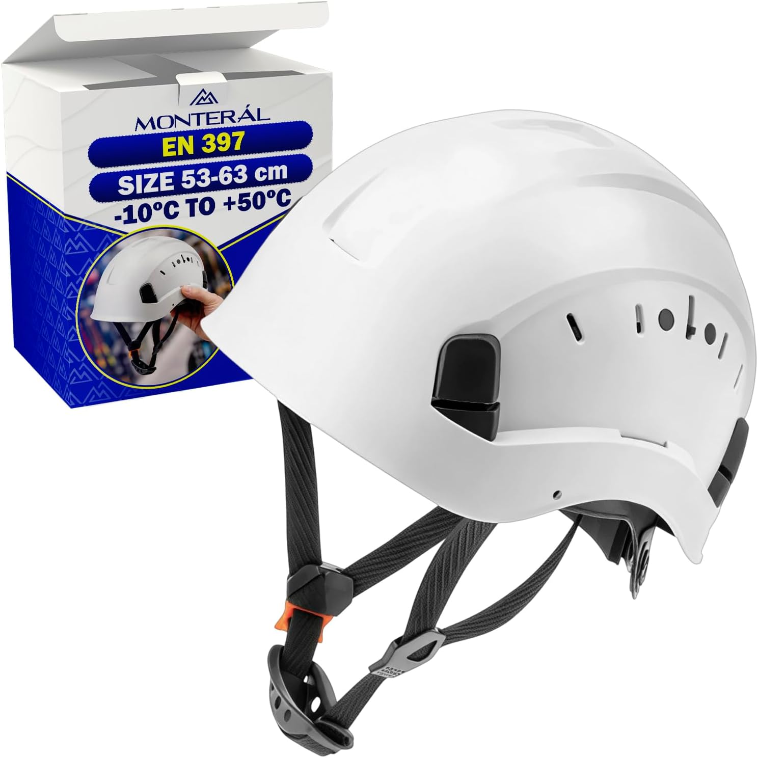 Casque de Chantier Blanc ABS Certifié EN 397 - MONTERAL
