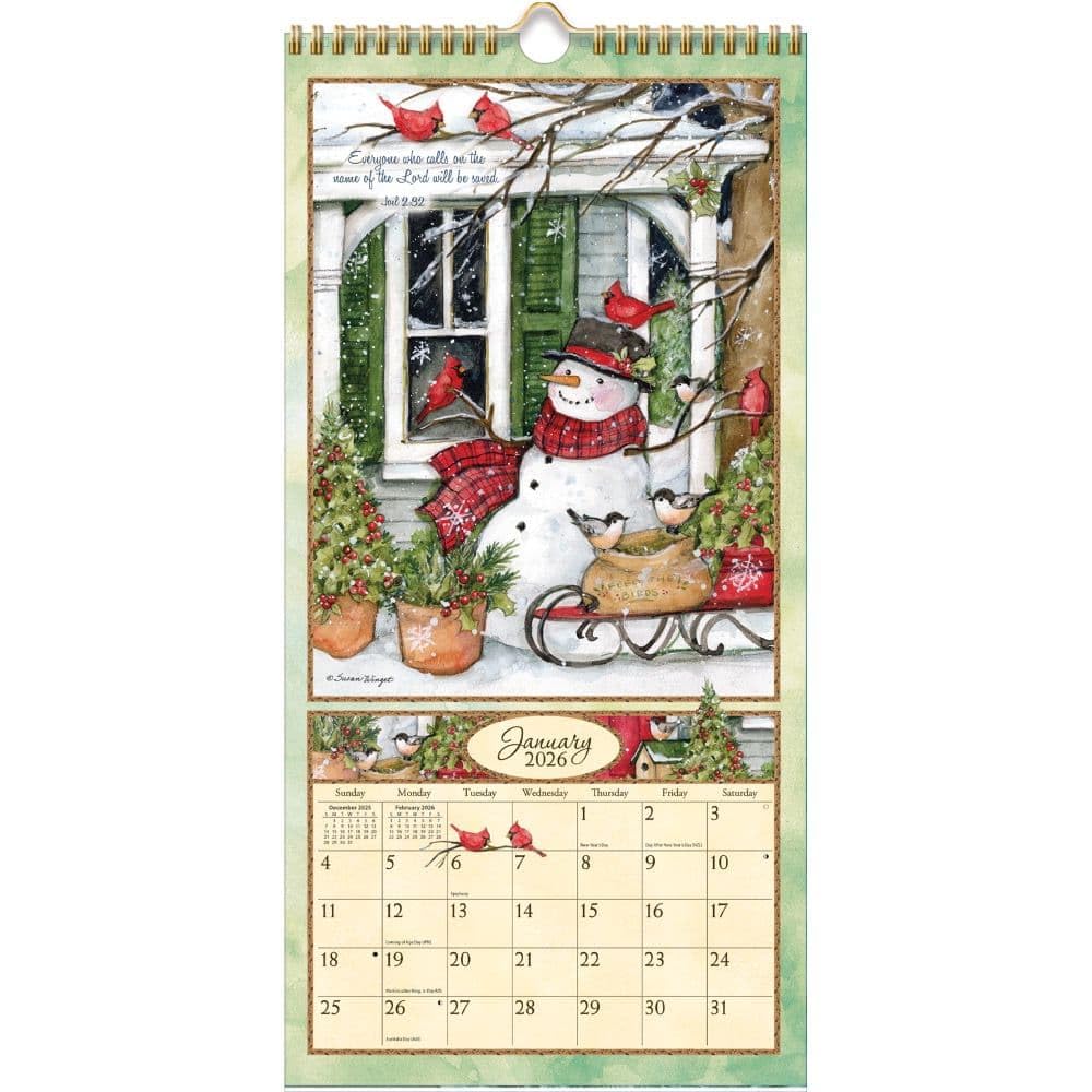 Lang, Bountiful Blessings - Calendario de pared vertical 2026