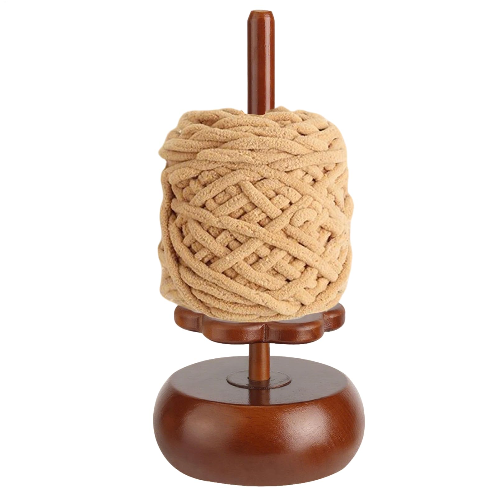 Organisateur de fil magnétique rotatif en bois anti-nœuds pour crochet