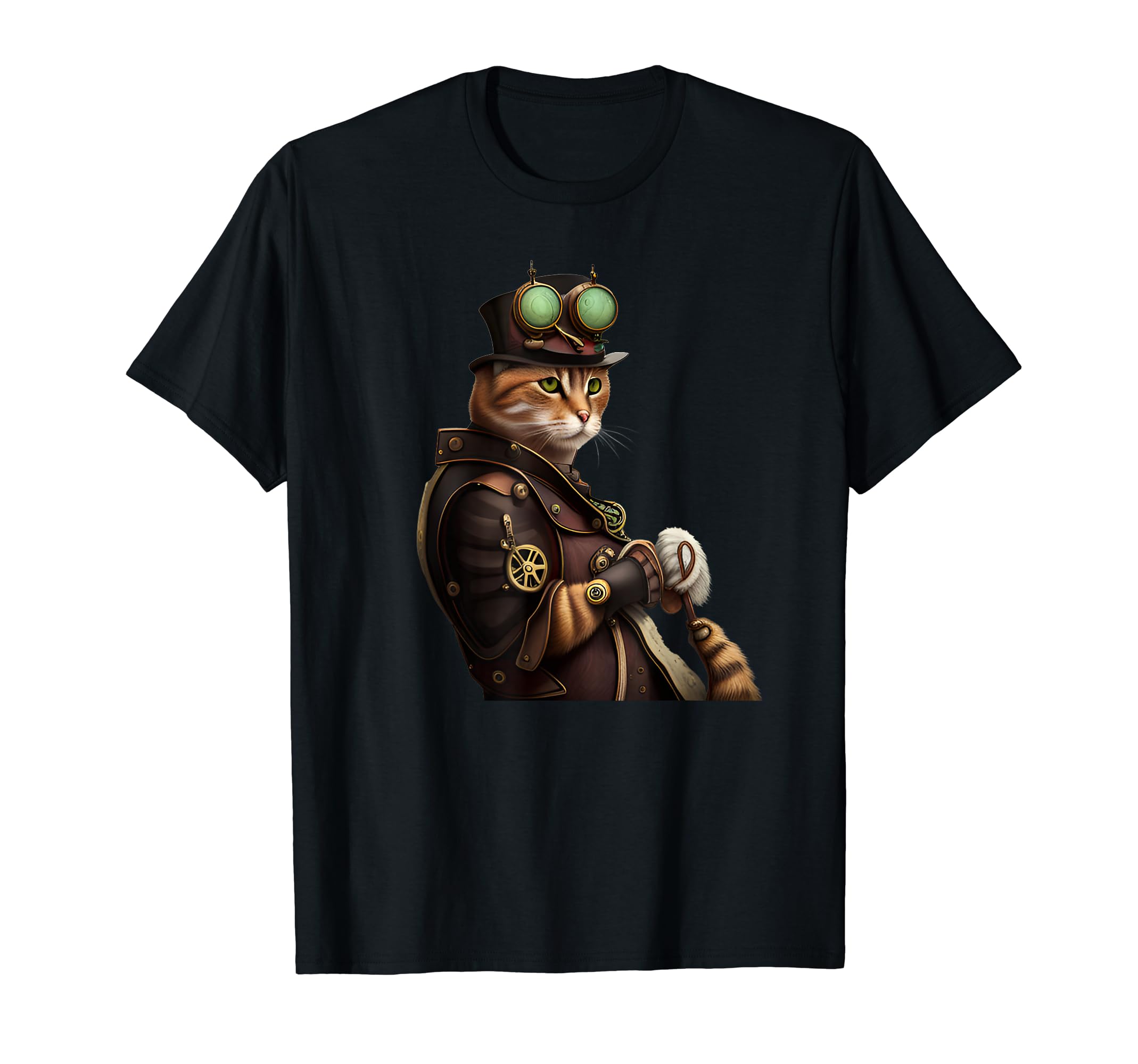 Steampunk Style Cool Ginger Cat - The EnchantiCat T-Shirt