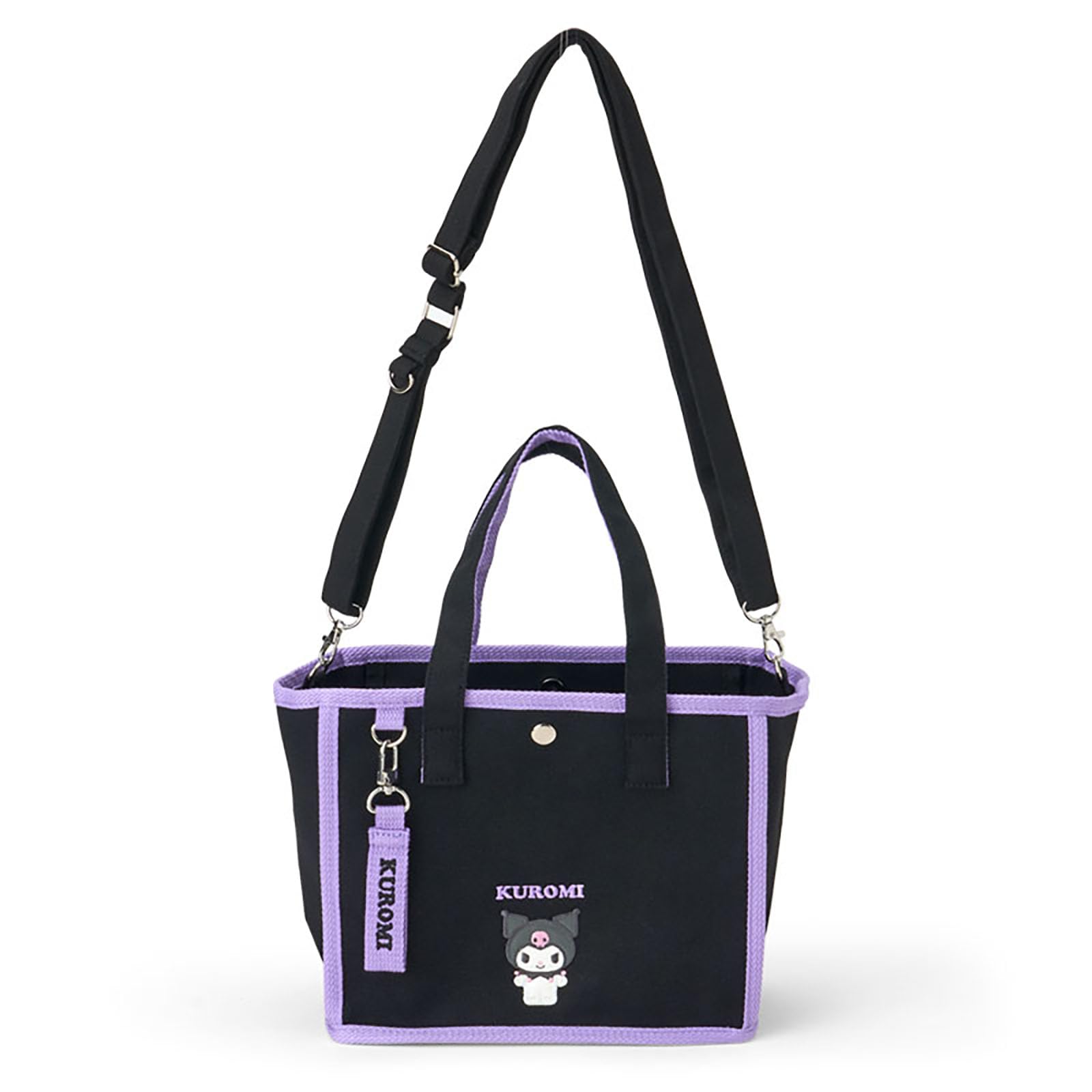 Sanrio Kuromi 2-Way Mini Tote Shoulder Bag Cotton Polyester Japan