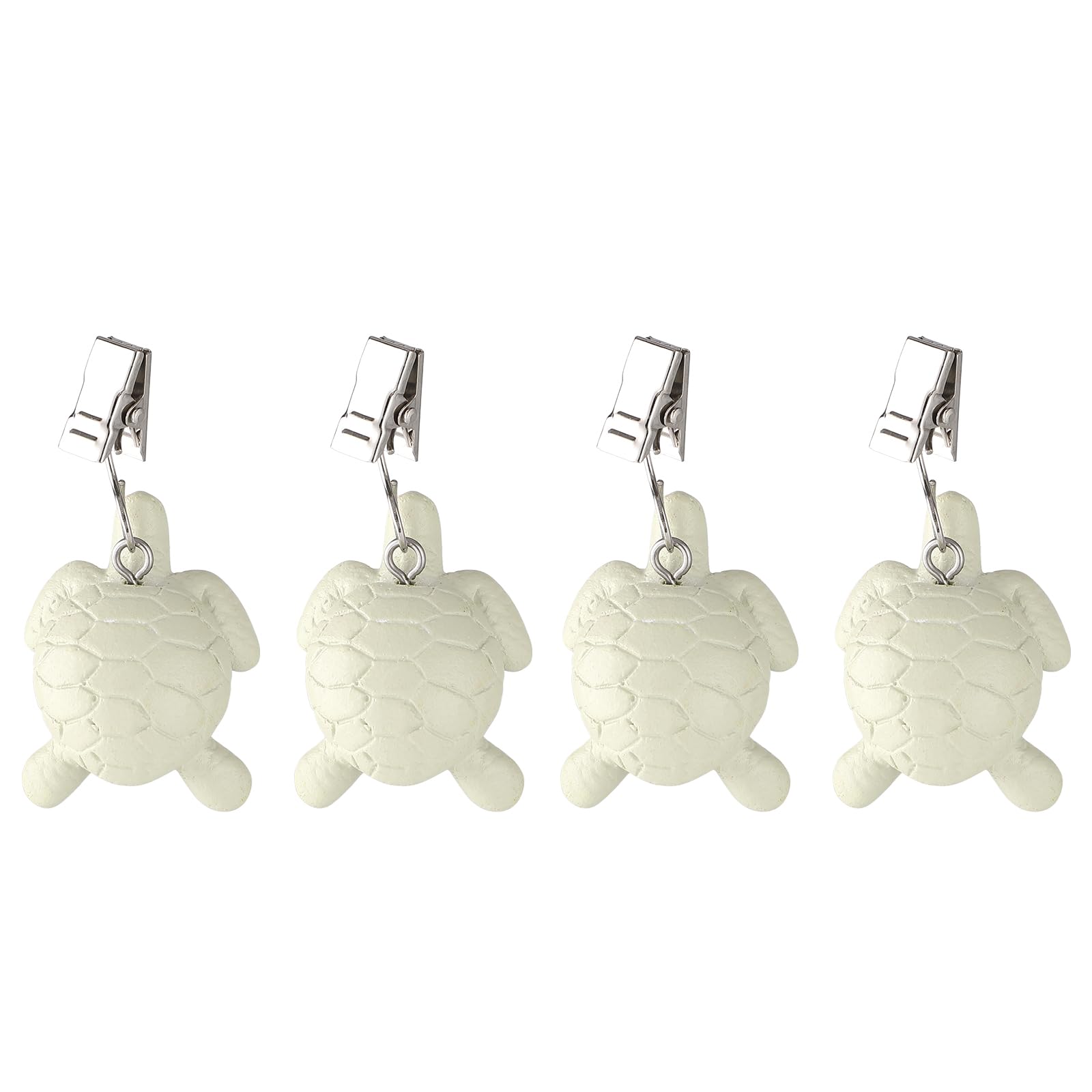 TwoFish Home Set of 4 Resin Table Cover Tablecloth Weights Clips Handicraft Tablecloth Clips (Turtle)