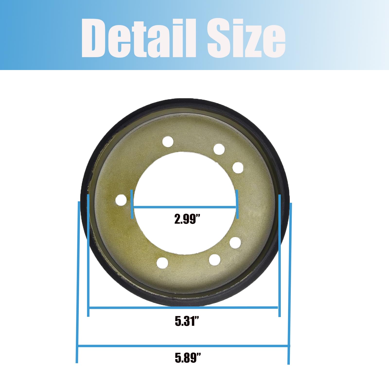 04743700 Friction Wheel Snow Blower Drive Disc Compatible with Ariens Snow Blower 00170800, 00300300 1720859 AM122115 741316, Fits for Snapper Lawn Mower Troy Bilt Snow Blower - 4