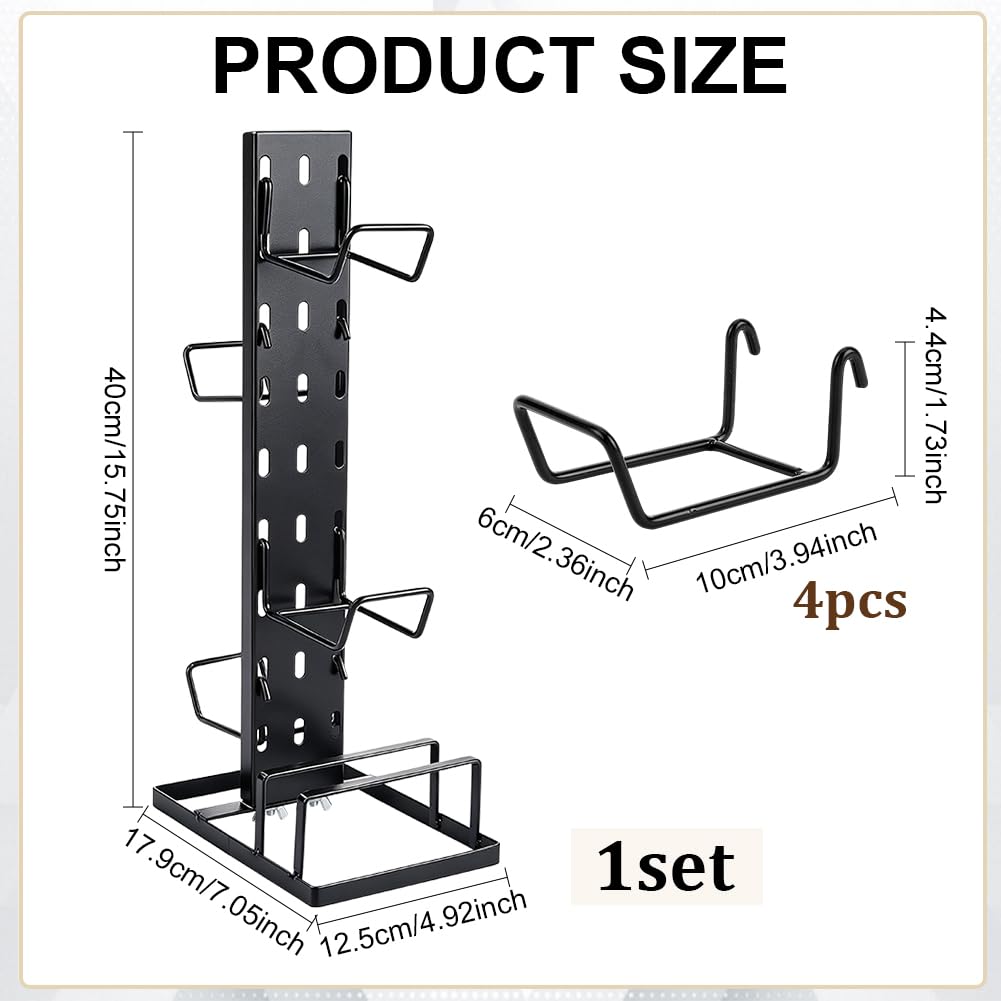 PH PandaHall Supporto per Cuffie e Controller da Gioco per Scrivania Accessorio per Setup Gaming in Acciaio al Carbonio Nero per Decorazione Stanza da Gioco