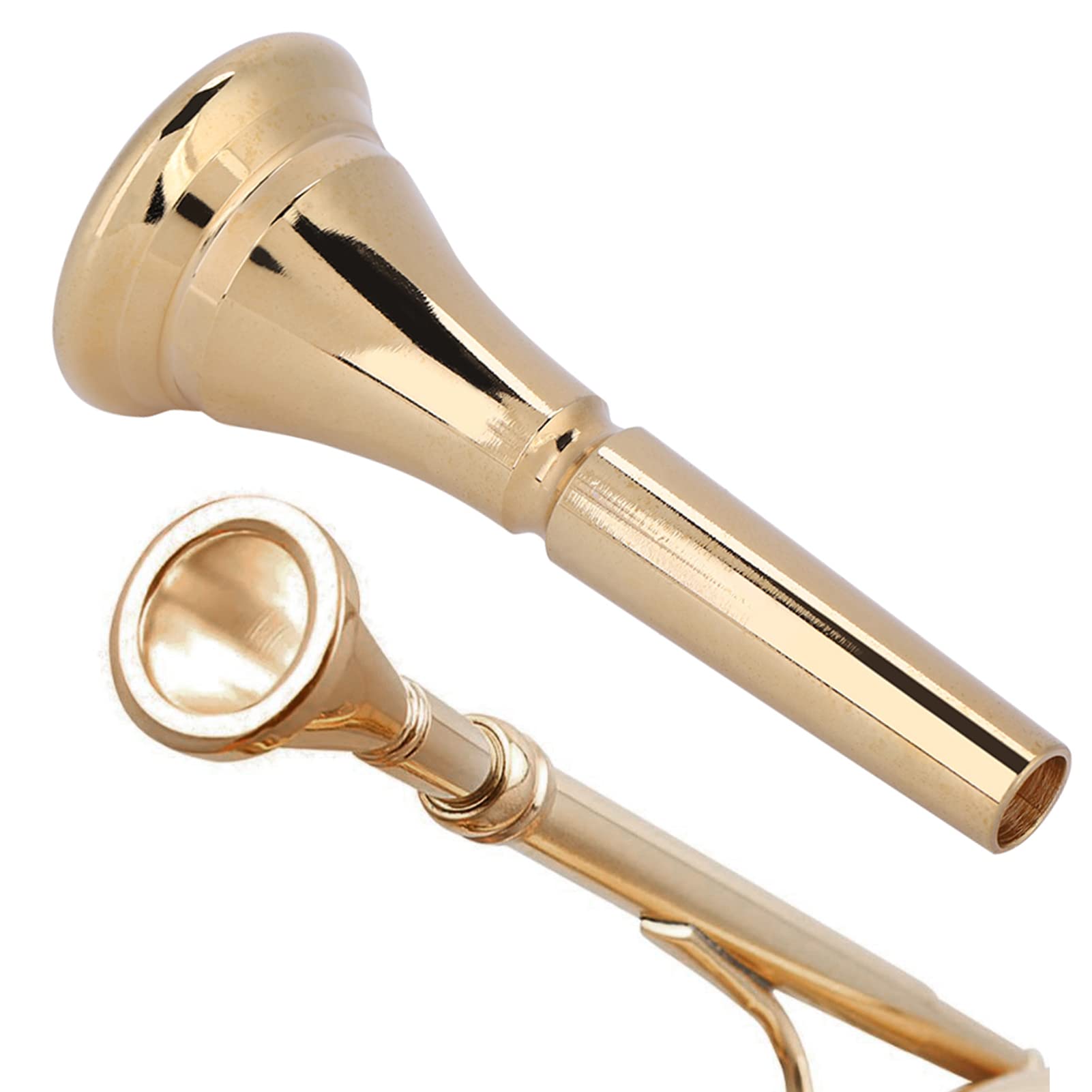 Elegante Bocchino di Ricambio per Corno in Ottone Bocchino per Corno Standard Durevole Accessorio di Ricambio per Corno Francese