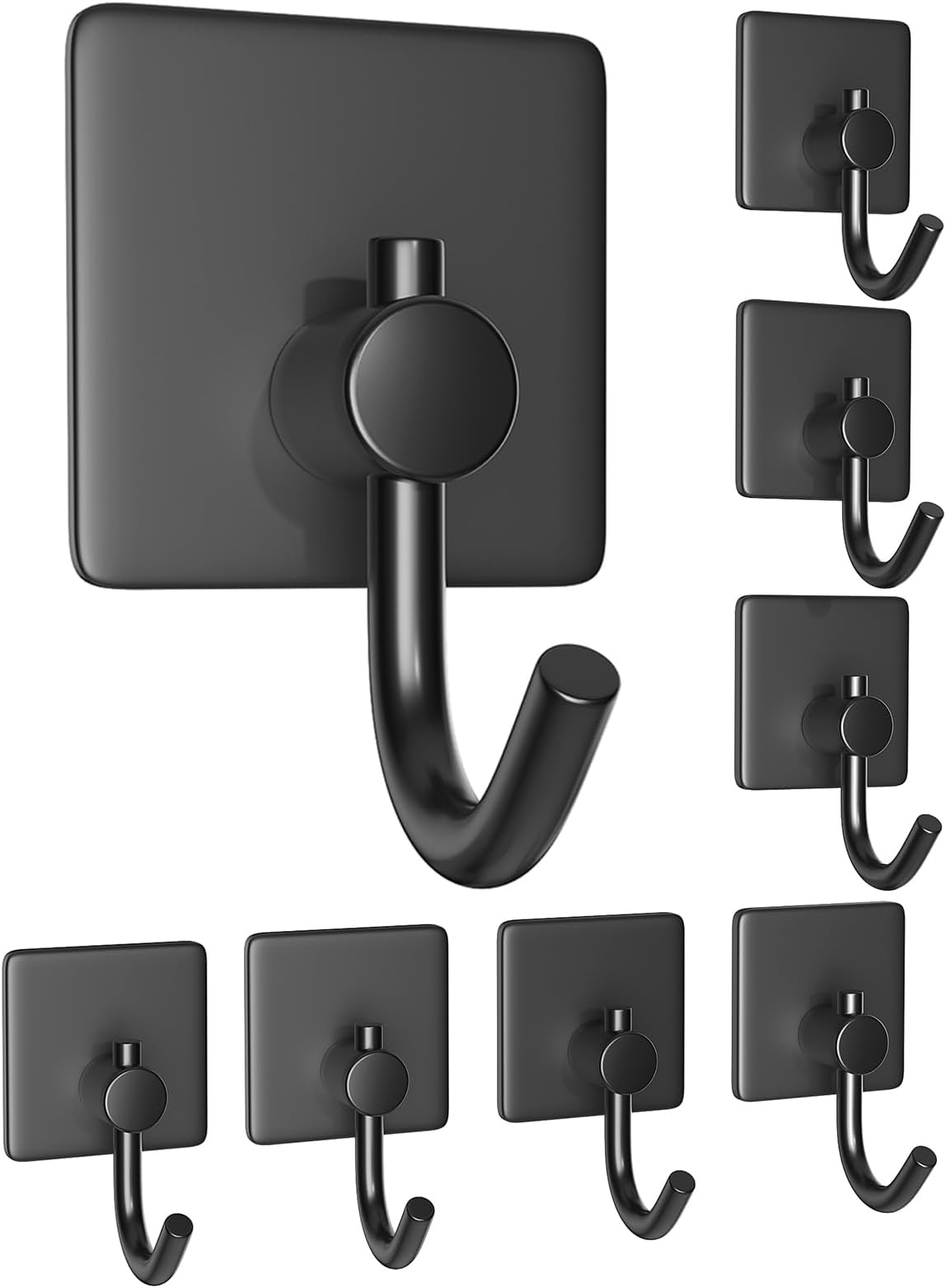 Amazon.com: Taozun Adhesive Hooks - 5 Packs Heavy Duty Towel Hooks ...