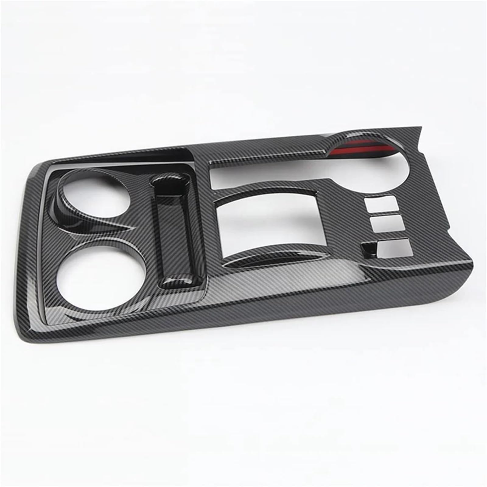 Ousduo One Color For Toyota For 4Runner 2010-2021 Center Console Gear Shift Panel Cover Trim Abs Carbon Fiber Interior Decal Trim