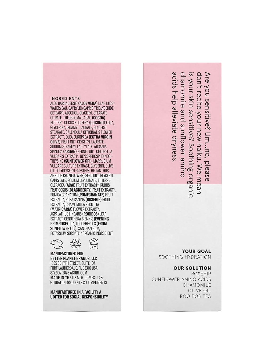Acure Seriously Soothing Day Cream Moisturizer, 1.7 fl oz