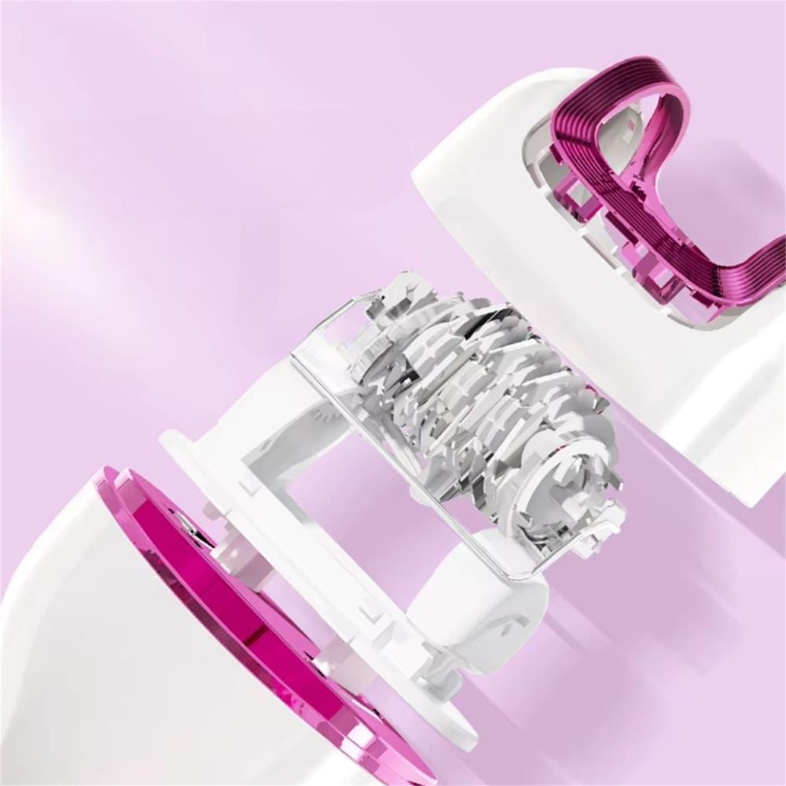luxderm SilkEase Pro Epilierer Kabelloser 3-in-1 Elektrischer Epilierer für Frauen, wiederaufladbar, IPX7 wasserdicht, LED Display, für trockene und nasse Anwendung geeignet