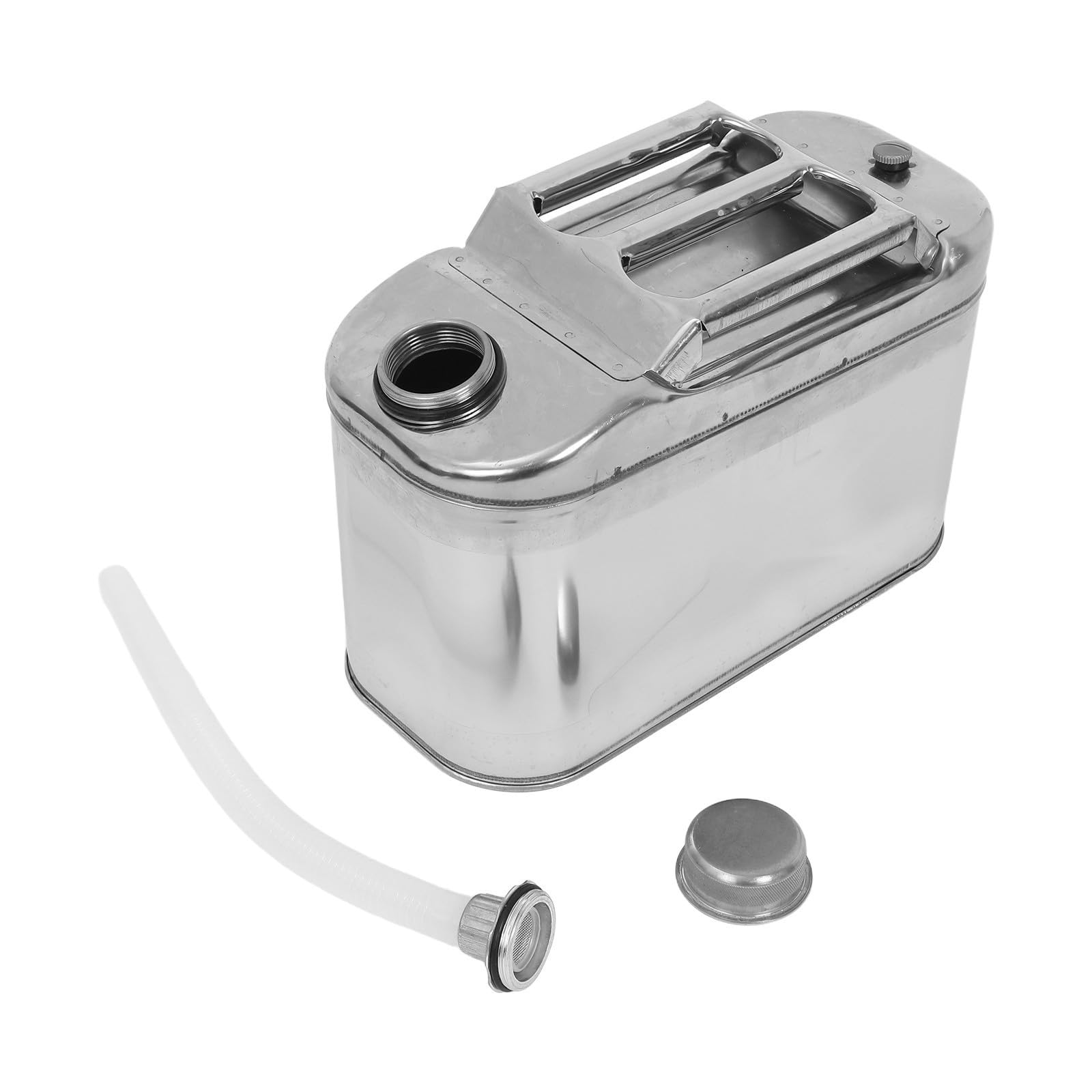 Bidón de Agua Acero Inoxidable 10l con Diseño Antifugas y Válvula de Alivio para Emergencias y Aventuras al Aire Libre