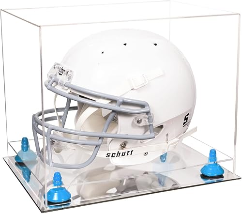 Miniatura 89 de vitrina de acrílico tamaño real casco fútbol americano.
