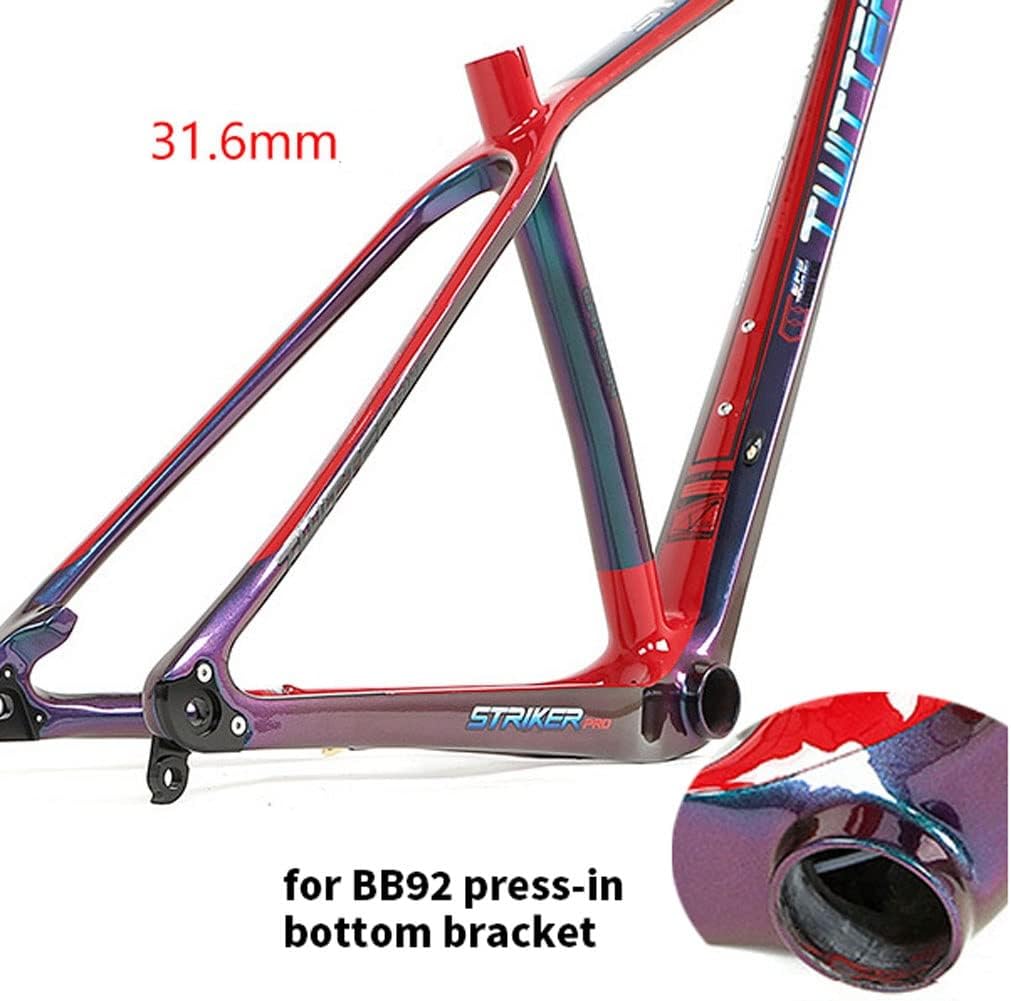 Carbon Fiber Bike Frame 15'' 17'' 19'' 27.5er 29er Hardtail Mountain Bike Frame XC Thru Axle 12x142mm Internal Routing Frame Disc Brake(27.5 * 17'')
