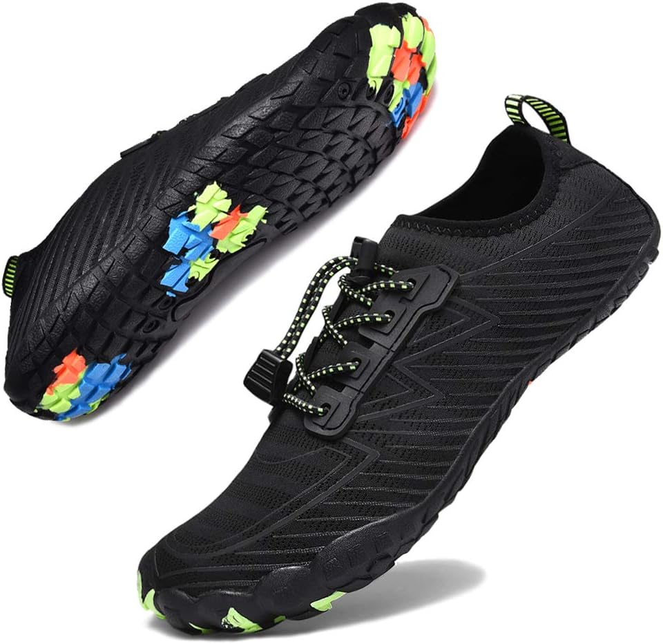 Hotaden Water Shoes for Men Women Quick Dry Barefoot Aqua Socks Lightweight Swimming Shoes for Beach