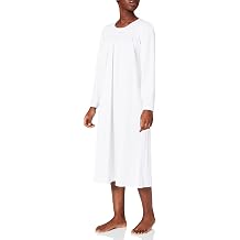 Calida Women's Soft Cotton Nightgown Classic Long-Sleeved Summer Nightdress, 100% Soft Cotton, 43 in