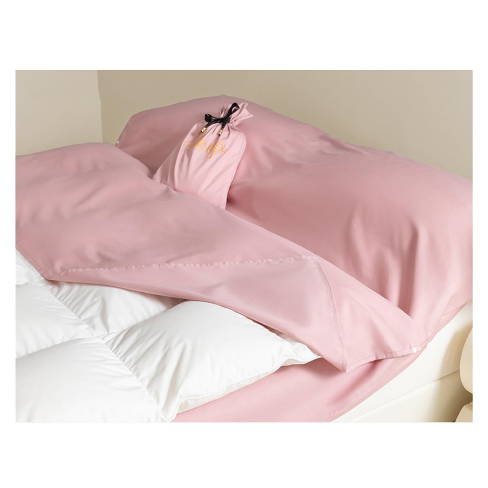 Drap de Sac de Couchage Simple Double Drap de Voyage Sac à Viande Couchage for Camping hôtels auberges Voyage Confortable