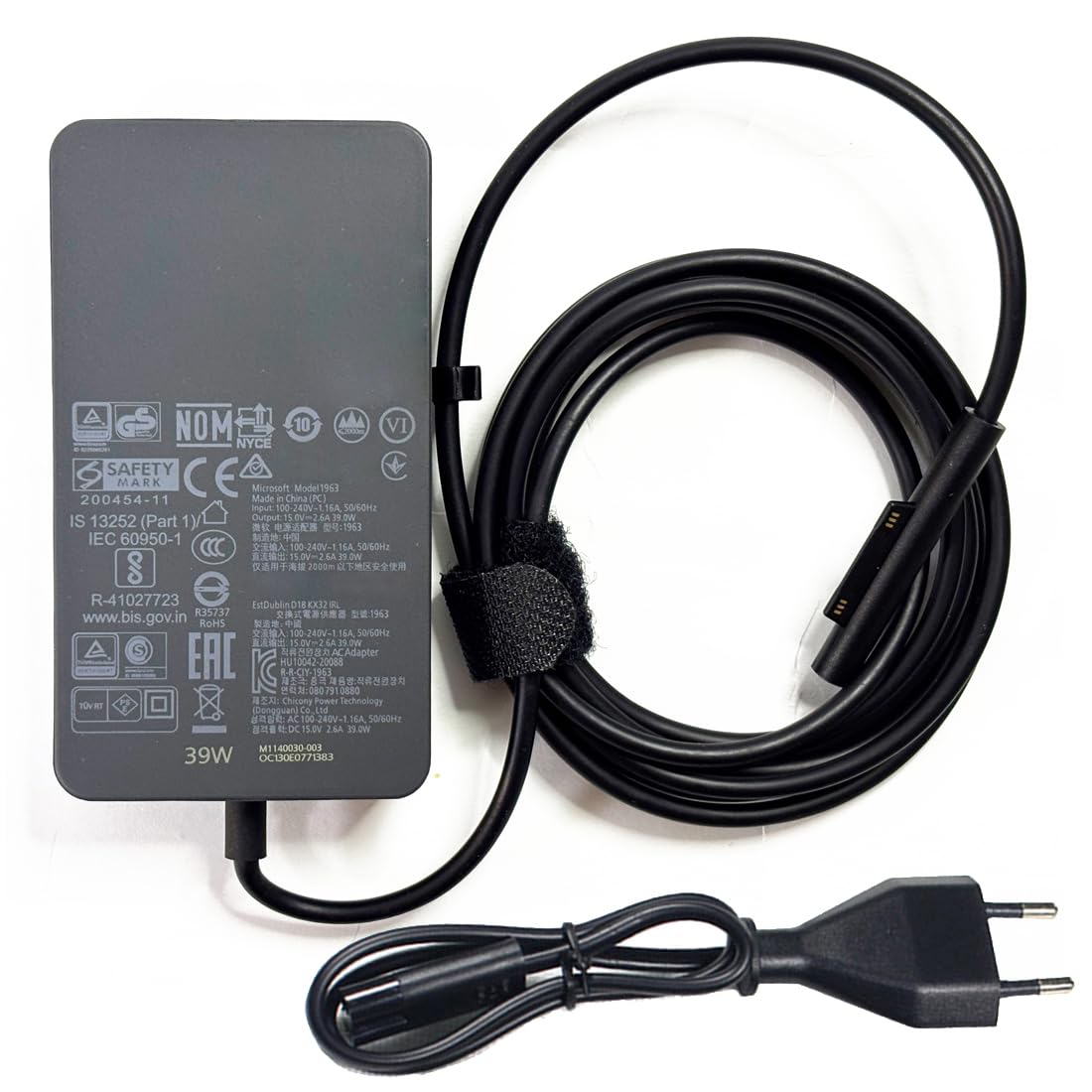 XITAIAN 15V 2,6A 39W 1963 Zasilacz Zasilacz Zamiennik dla Microsoft Surface Laptop Go / Go2 Port ładowania USB