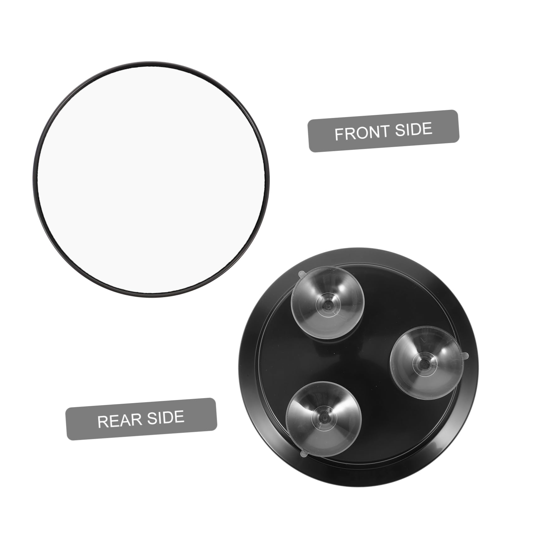 Healeved 5piezas Espejo De Maquillaje con Ventosa Aumento y Portátil para Baños y Accesorio Esencial para Mujeres