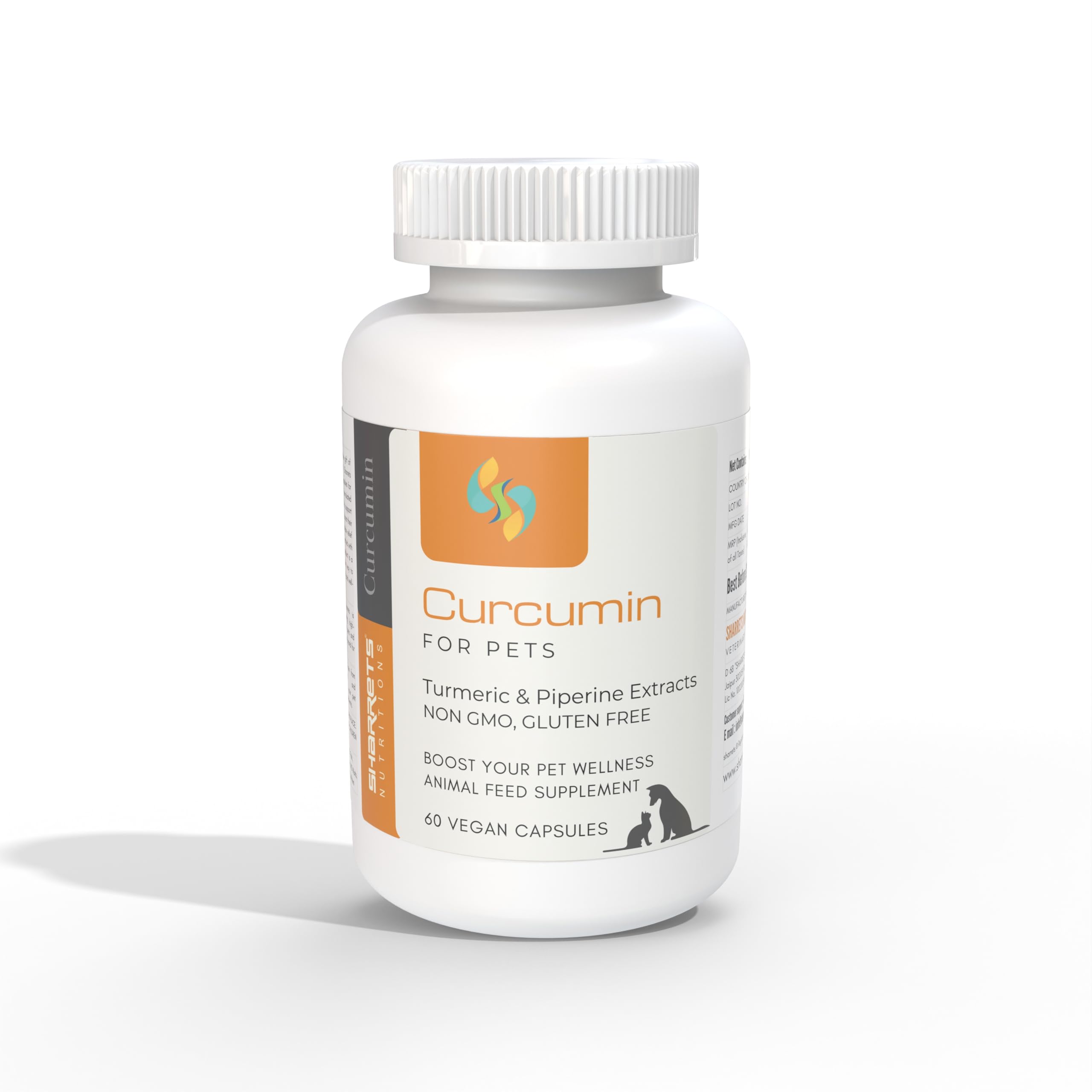 Sharrets Turmeric Curcumin Joint Health Supplement for Pets - 60 Capsules (B08Y5MC238) Amazon Price History, Amazon Price Tracker