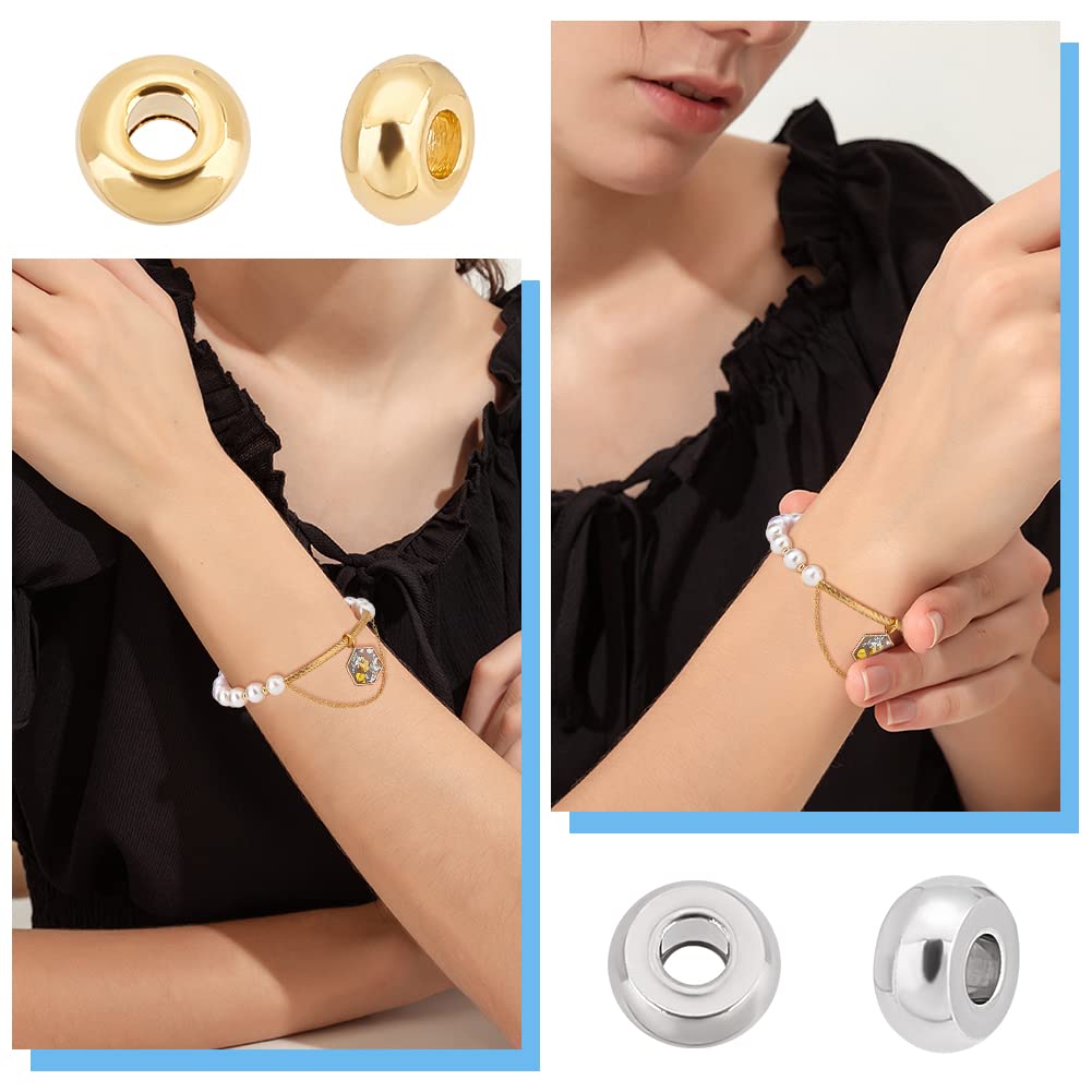 UNICRAFTALE 500 Pièces Perles D'Espacement 6mm Perles