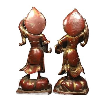 金剛力士像　仁王像　阿形　吽形　あうん　全長約２０cm　二体一対セット Amazon｜「金剛力士像」仁王様 阿形 吽形 阿吽像 仁王像二尊一対