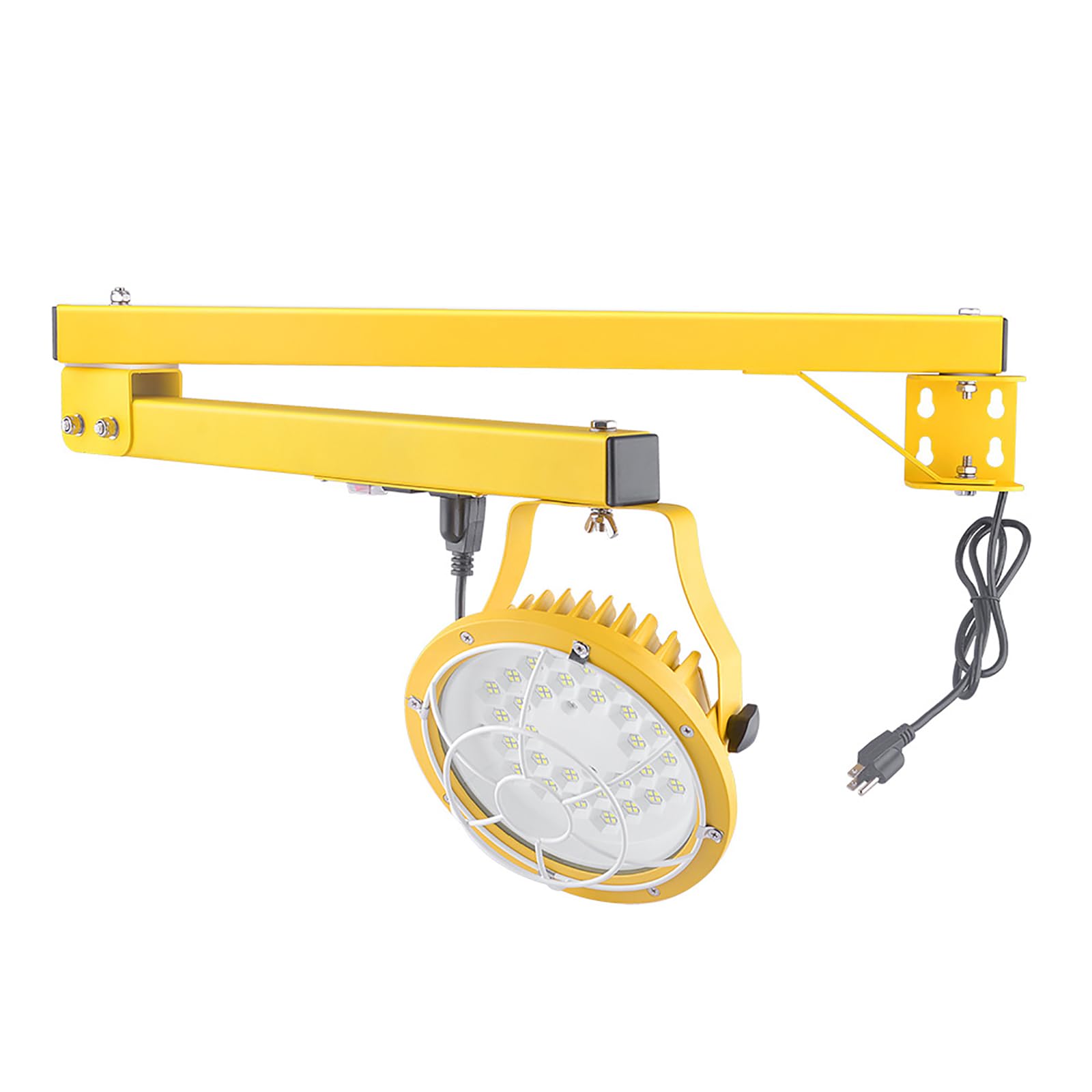 Lampa Robocza Ze Składanym Ramieniem, Lampy LED Do Ramp Załadunkowych Z Dodatkowymi Interfejsami, Regulowany Kąt Wiązki, Natężenie Oświetlenia 3300 Lumenów, Szeroki Zasięg Oświetlenia, Miękkie