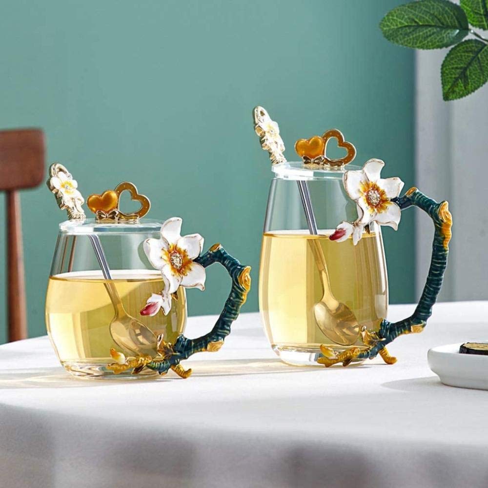 Tasse à café en verre émaillé : le cadeau d'anniversaire idéal pour maman