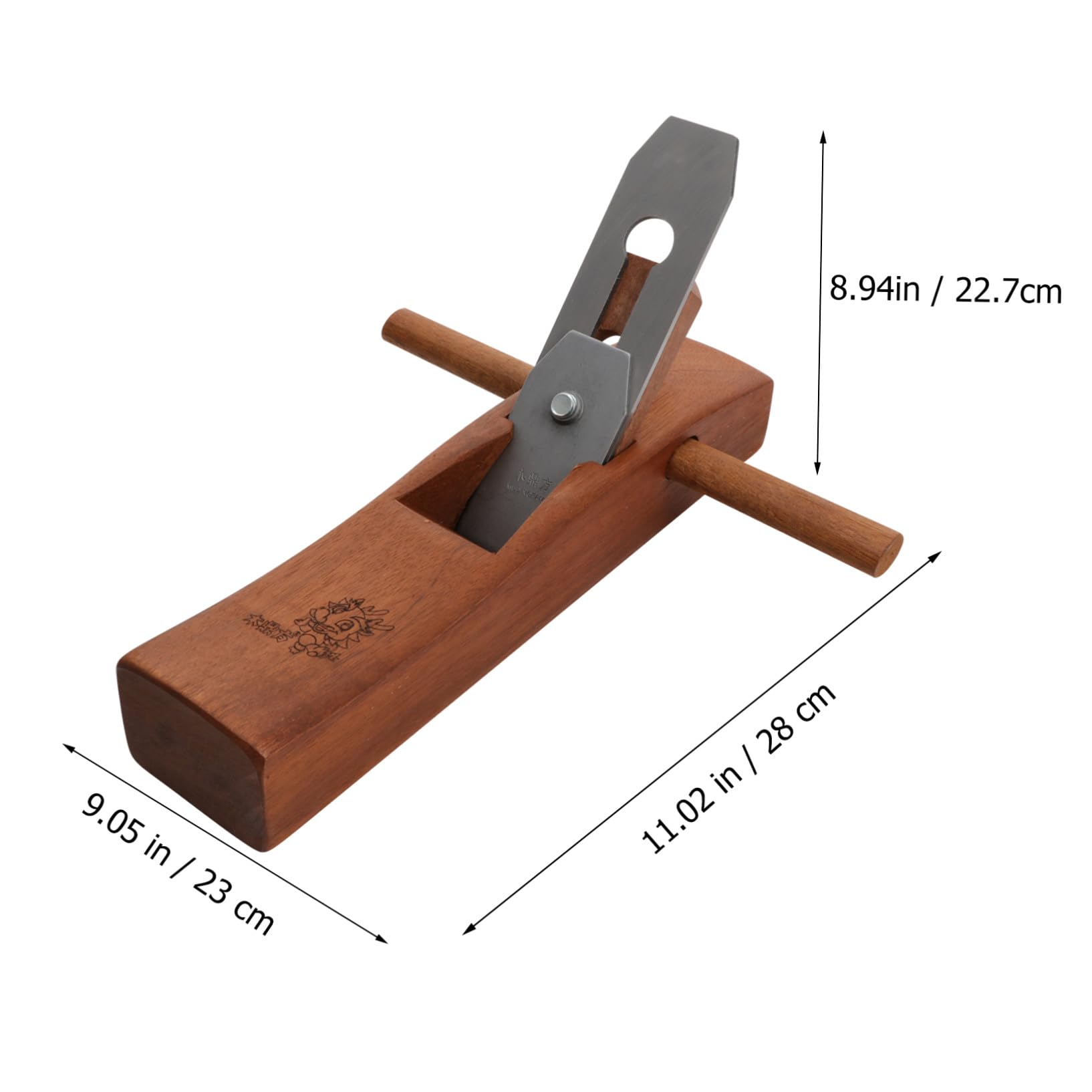 LALAFINA Pialla Manuale per Lavorazione del Legno in Legno e Lama in Acciaio Utensile Portatile per Falegnami e Carpentieri Dispositivo Durevole Facile da Usare