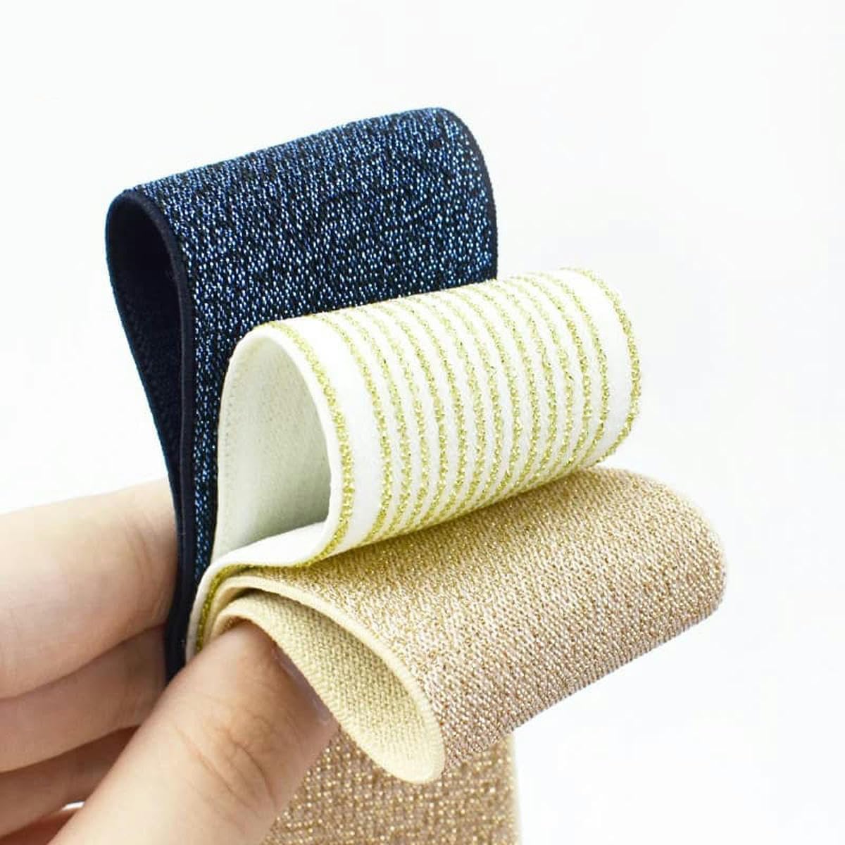 Elastyczna taśma nylonowa, Nylon Elastic Band 25-50mm 3-10meters Multicolor For Sewing(Black 50mm,10Meters)