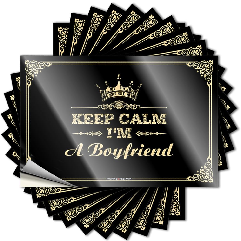Fuzzy, Saying Accessory Keep Calm I'm A Boyfriend | Truck Friends(12X18CM)