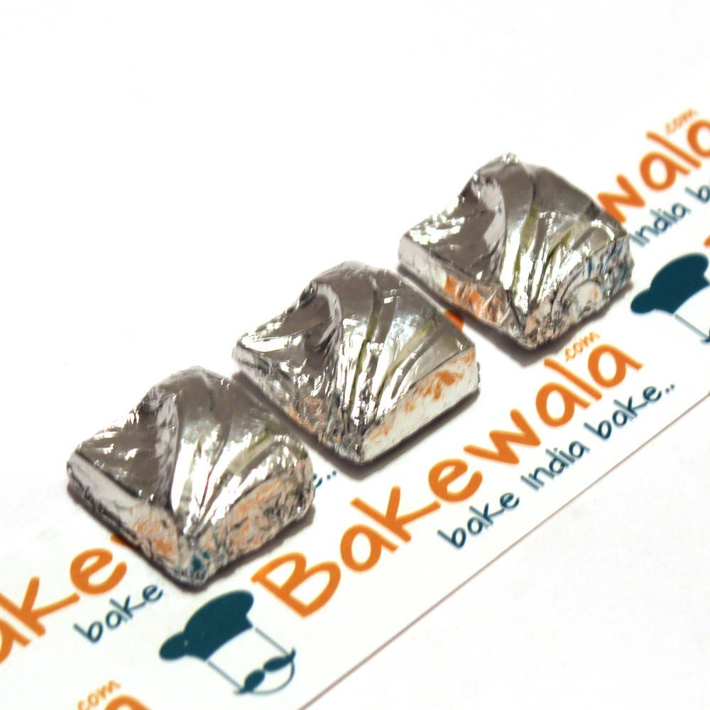 Bakewala Chocolate Foil Wrapper (Silver) - 300 Pieces