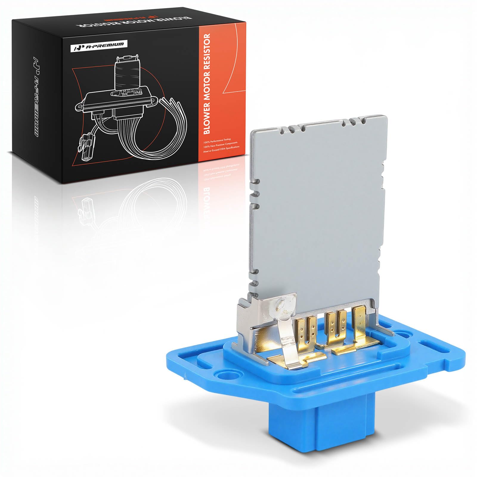 A-Premium Front HVAC Blower Motor Resistor with 4 Pins Connector