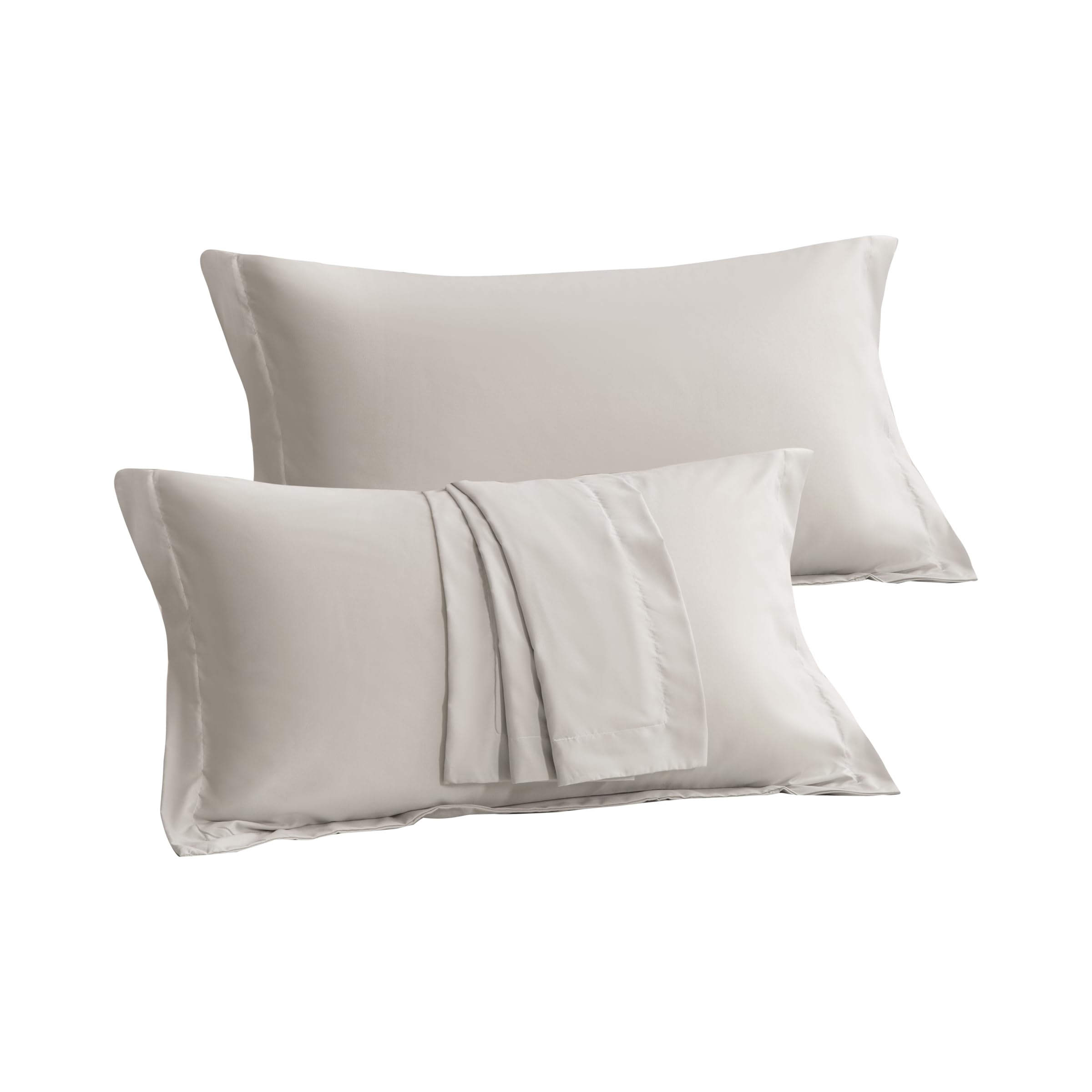 DONETELLA Pillow Cases Set of 2 - Standard Size Pillowcase with Envelope Closure, Soft Brushed Microfiber- Wrinkle and Fade Resistant Bed Pillow Case Cover, 20x30 inches