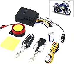 Alarme contra roubo de motocicleta com controle remoto - 125 dB, À prova d'água, com 2 controles remotos, Ideal para motociclistas que buscam proteção antifurto avançada