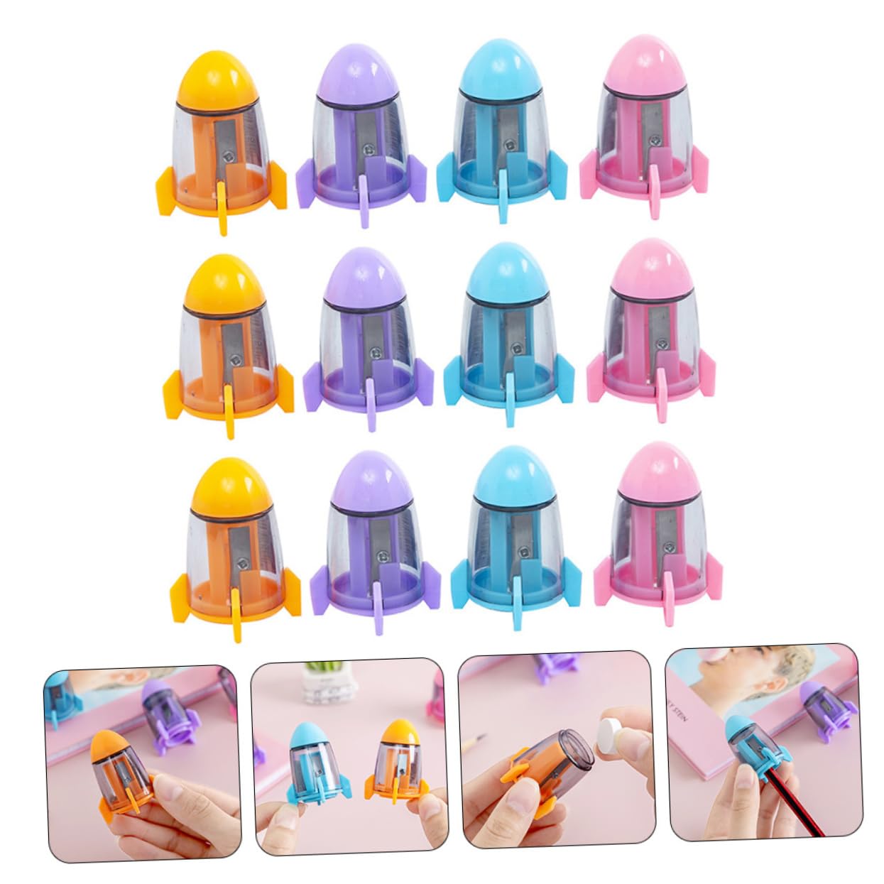 Ciieeo 36pezzi Temperamatite Portatili Adorabili Per Ragazzo Ragazza Affilatori Manuali Compatti Per Uso Domestico Con Design Carino e Funzionamento Efficiente